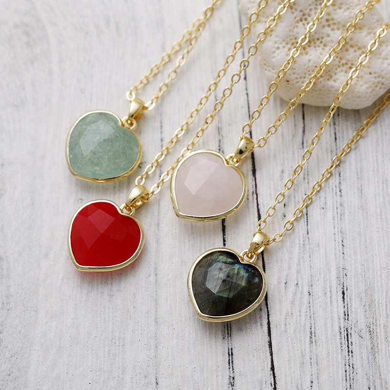 French-style Laid-back 18K Gold-plated Chain Pendant Necklace