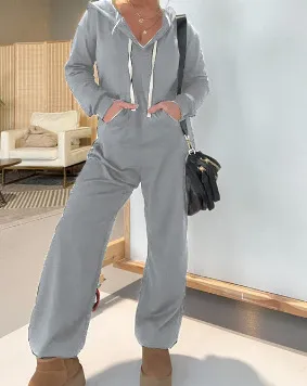 Women's Spring And Autumn Leisure Solid Color One piece Sweater Gray - Shop at LoveMi