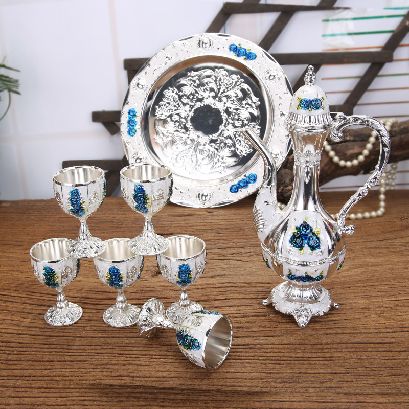 Exquisite Wine Set Court Stylehome Decor Piece Classic And Creative Wine Glasses And Carafes For Dining Rooms And Hotels
