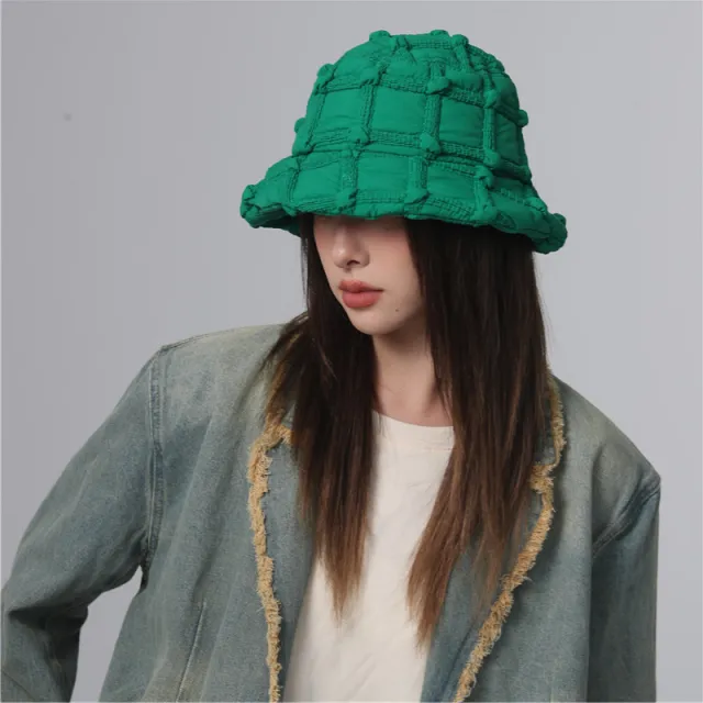 Bucket Hat Makes Face Look Small Sunscreen Basin Green - Shop at LoveMi