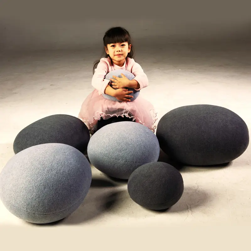 Simulation Pebble Lazy Sofa Multifunctional Stone Pillow Cushion Creative Props