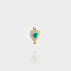 Free Diy Series Pendant Necklace Female Heart-shaped Pearl Star Moon - Love Devil'S Eye - View 1