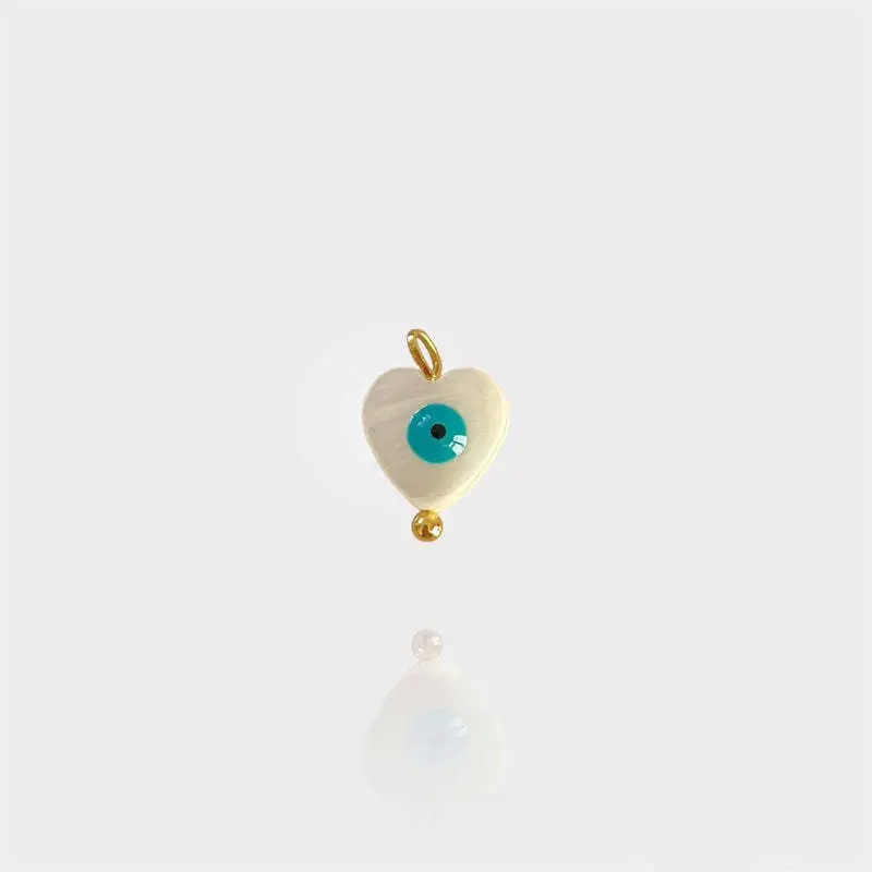 Free Diy Series Pendant Necklace Female Heart-shaped Pearl Star Moon - Love Devil'S Eye