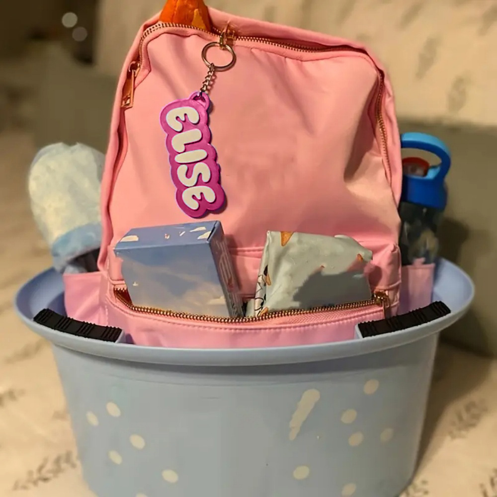 Acrylic English Letter Backpack Hanging Piece Pendant