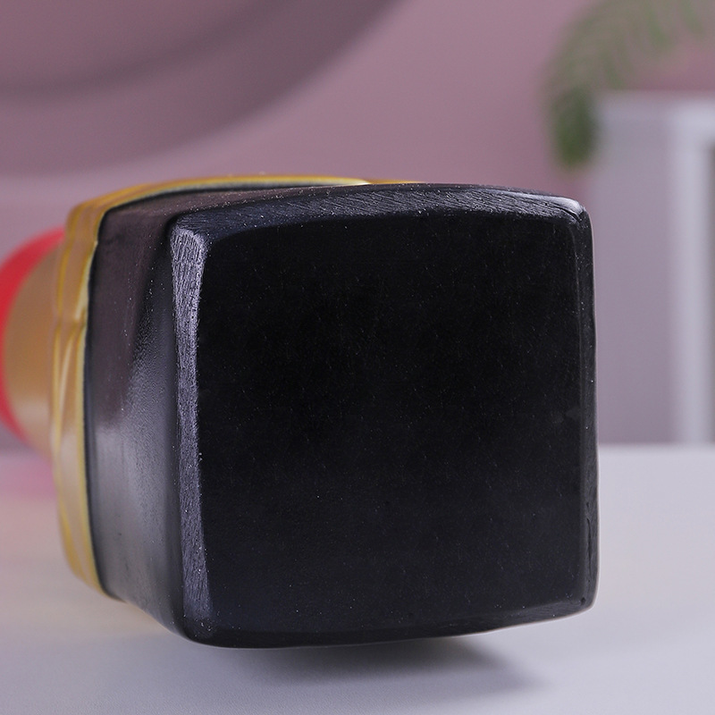 Creative Light-Luxury Modern Living Room Metal Lipstick-Shape Flower Vase