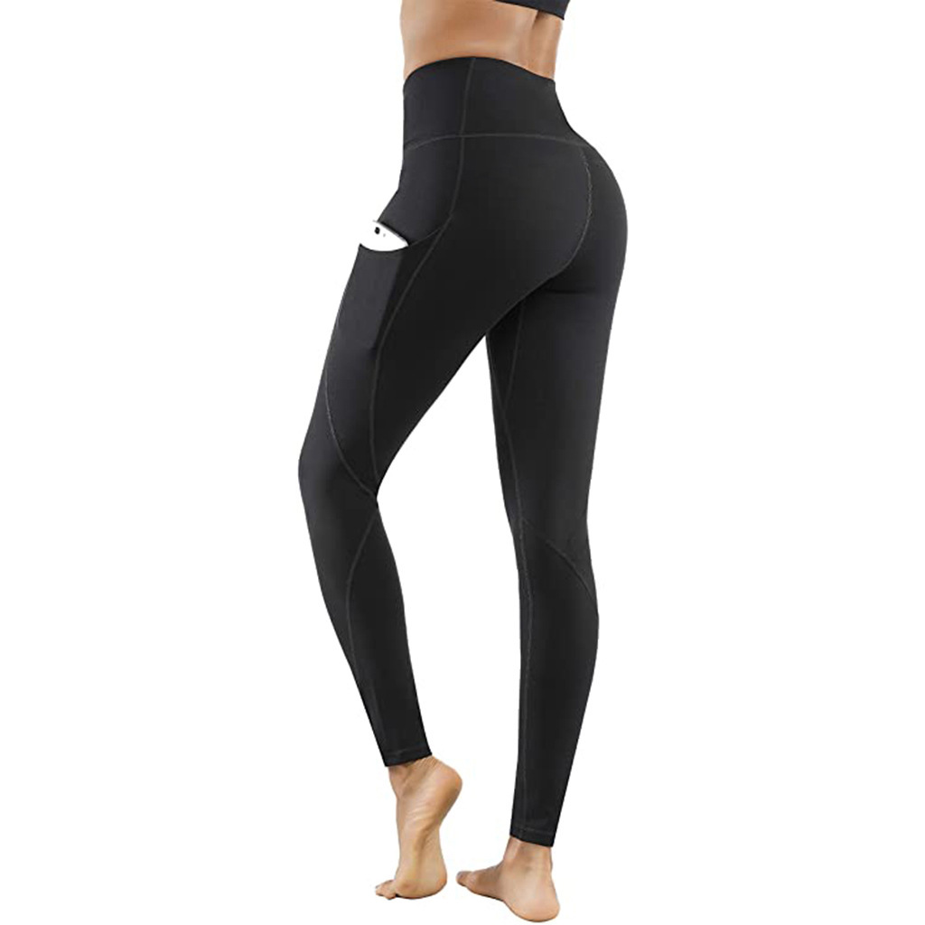 Title 9, Damen Fitness Leggings, uni, hoher Bund, Push-U...