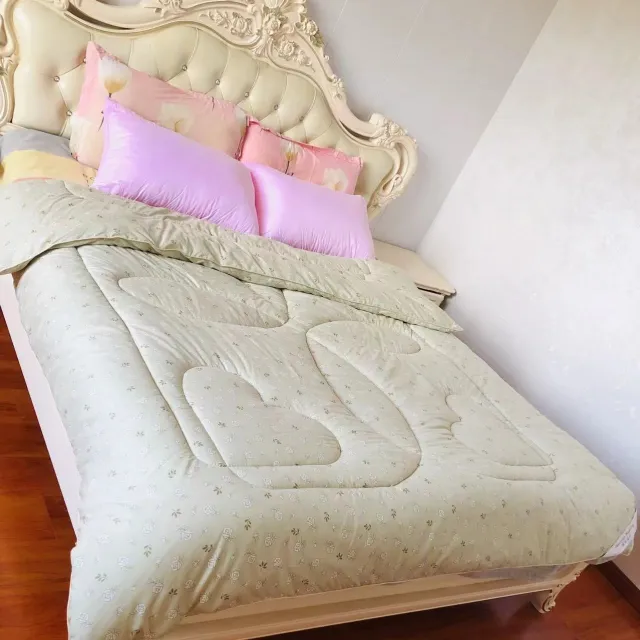 Extra Thick Winter Quilt For Spring And Autumn Activity Gift Bean Green - Shop at LoveMi