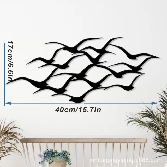Iron Crafts Metal Flying Bird Art Wall Decoration Seagull Metal Decoration - Shop at LoveMi