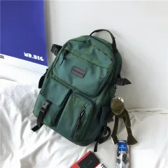 Female Korean High School Mori Style Japanese Backpack Schoolbag - Green - View 1