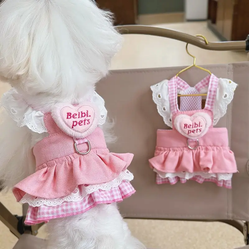 Pet Cat And Dog Clothing Thin Denim