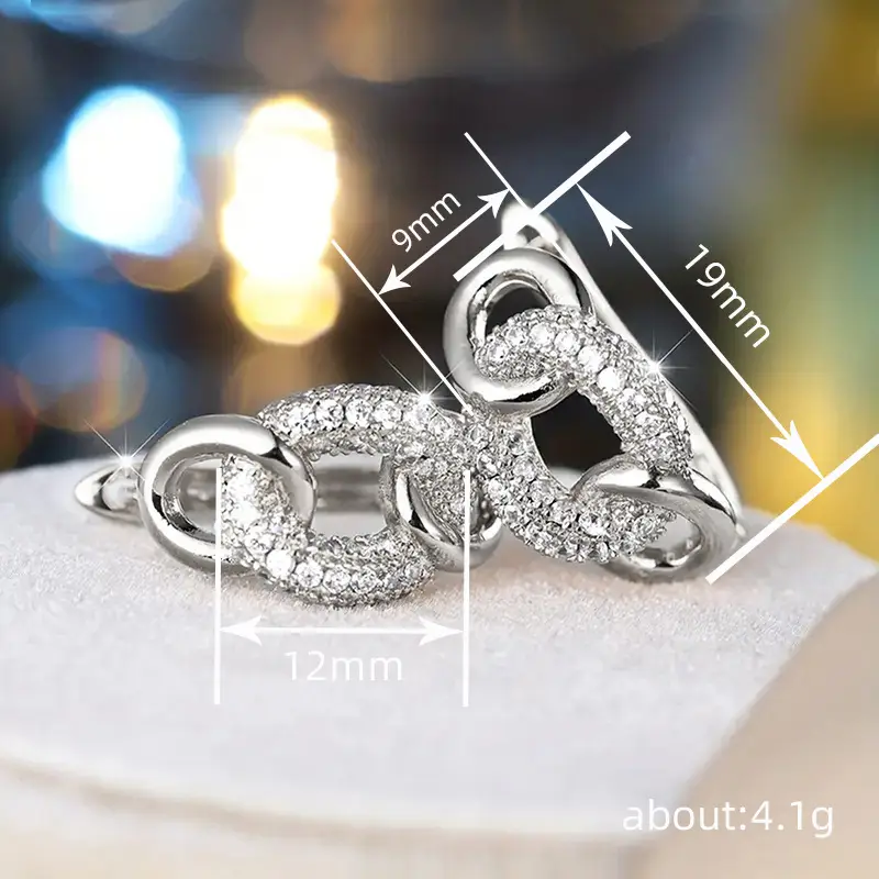 Special Interest Earrings Female Buckle Lock Design