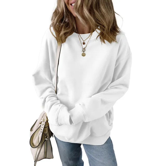 European And American Loose Oversize Laid back Long Sleeve Sweater Women Lc25317270P1 S - Shop at LoveMi