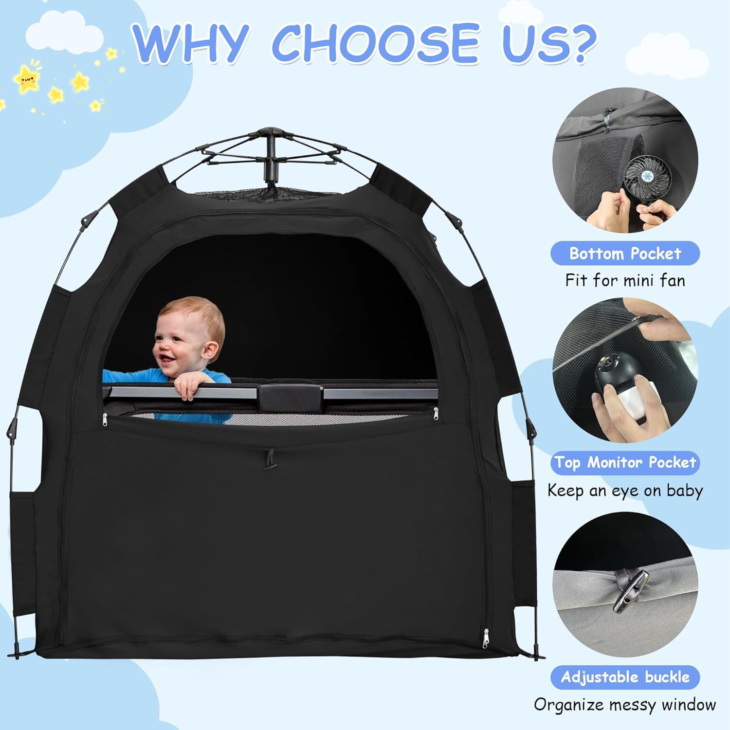 Sleeping Tent For Kids, Privacy Tent For Indoor Use, Blackout Tent For Spring Outings