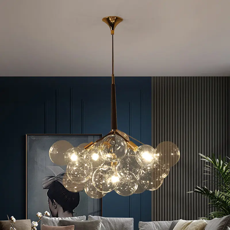 Children's Room Warm Creative Glass Chandelier