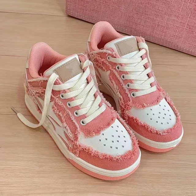 Fashionable All match Canvas Shoes For Women Pink - Shop at LoveMi