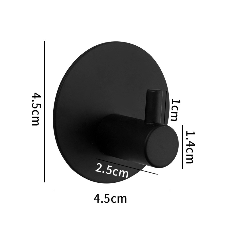 14cm Cylindrical Black Round