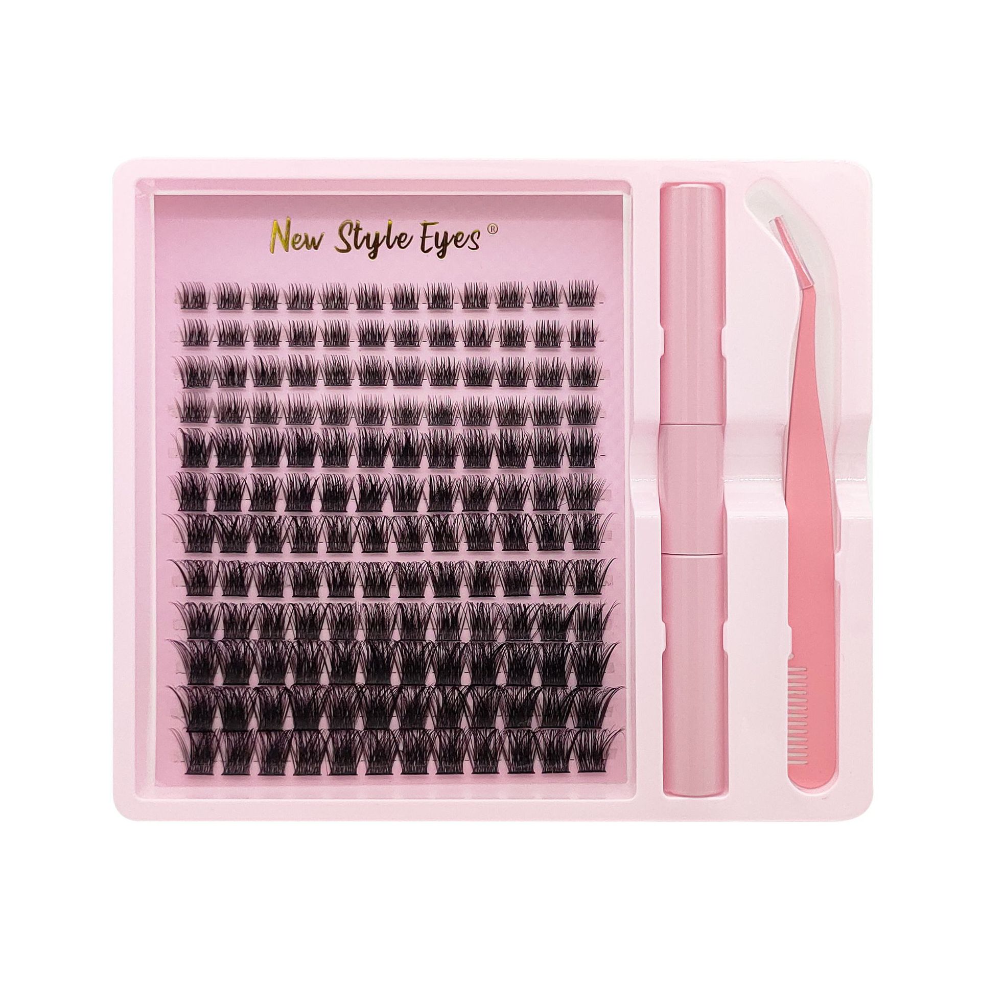 Twelve-row Set Long Cross Thick False Eyelashes
