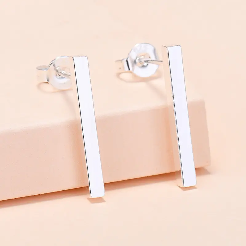 Personalized Minimalist Single-bar Stud Earrings Chic