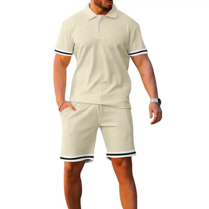 Lapel Short-sleeved Shorts Two-piece Sports And Leisure Men's Suit