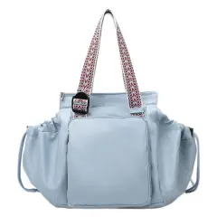 Ins Backpack Fashion Multifunctional Large Capacity Shopping Shoulder Bags Women Waterproof Travel Handbag - Blue - View 1