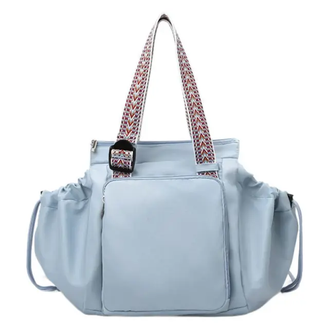 Ins Backpack Fashion Multifunctional Large Capacity Shopping Shoulder Bags Women Waterproof Travel Handbag Blue - Shop at LoveMi