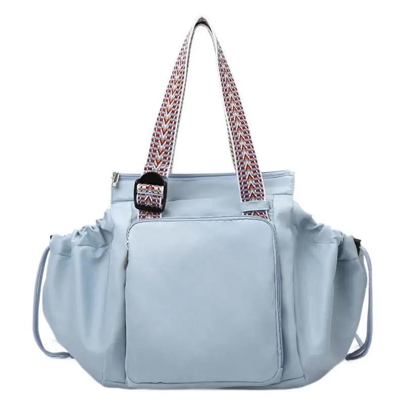 Ins Backpack Fashion Multifunctional Large Capacity Shopping Shoulder Bags Women Waterproof Travel Handbag - Blue