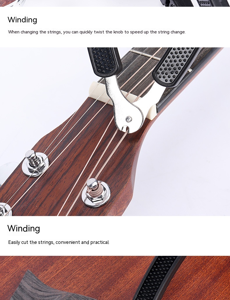 Guitar String Winder Electric Wooden Guitar - Image 3
