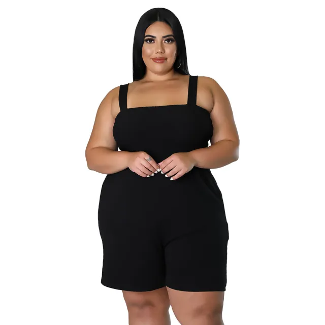 Fashionable Solid Color Slim Fit Ruched Backless Jumpsuit Black - Shop at LoveMi