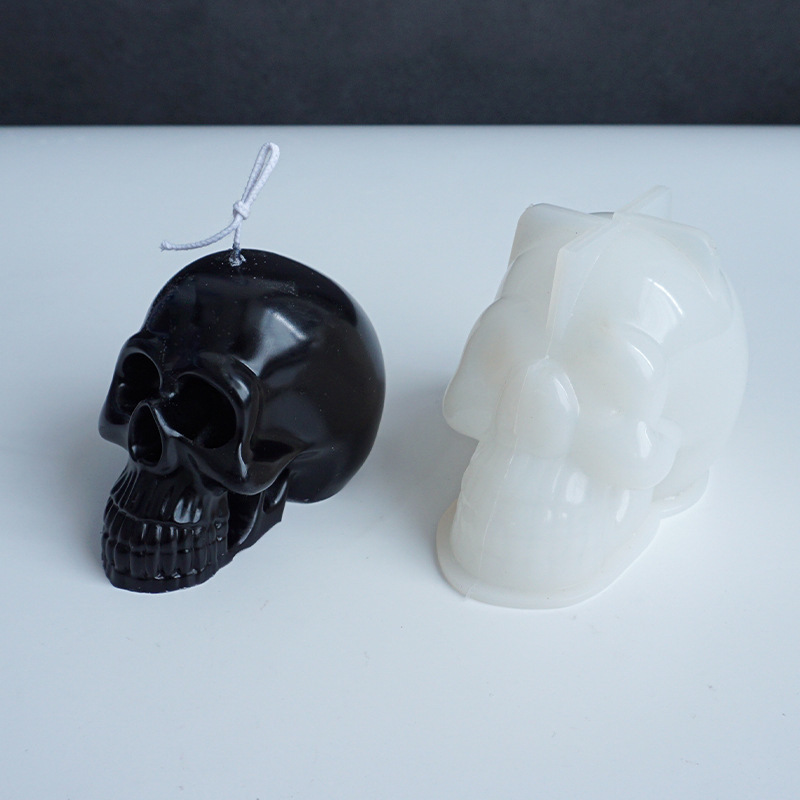 Halloween skull easter candle mould (skull mold)