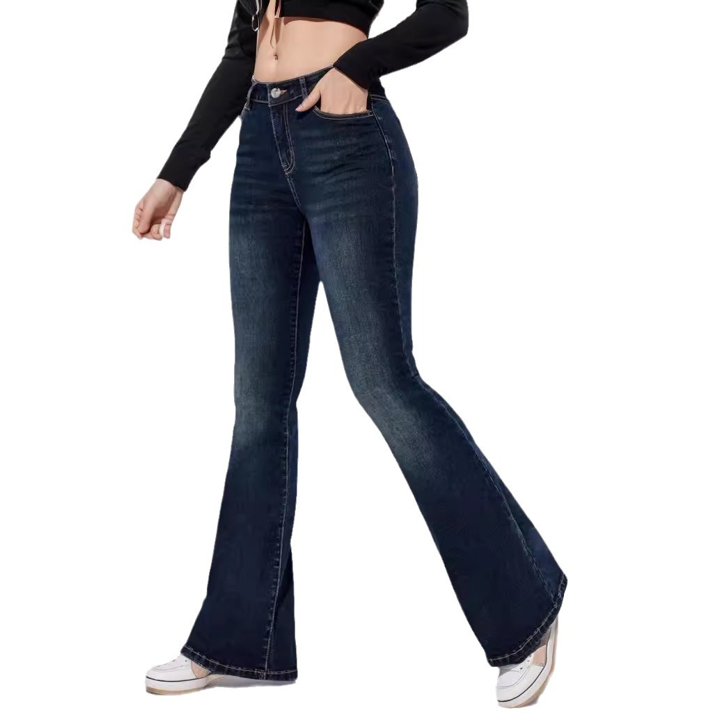European And American Women's Clothing Jeans High Elastic Slim Jeans - Image 4