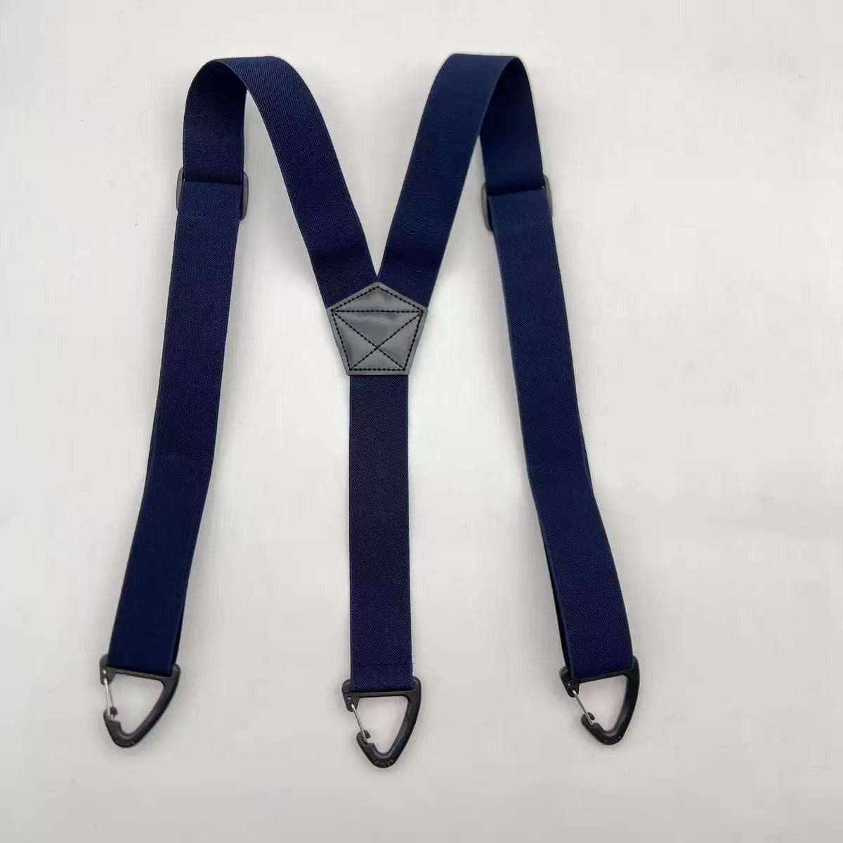 Mens Black Elastic Suspendersbrooch-type Braces