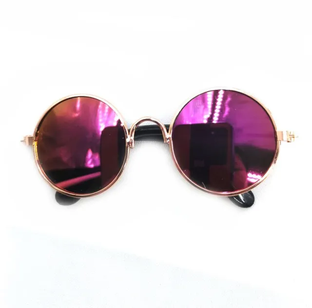 Pet Glasses Cool Eccentric Personality Red Reflective - Shop at LoveMi