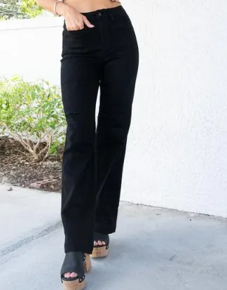 New Women's Solid Color Jeans Black - Shop at LoveMi