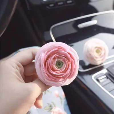 Car Mounted Peony Fragrance Expanding Stone Ornaments