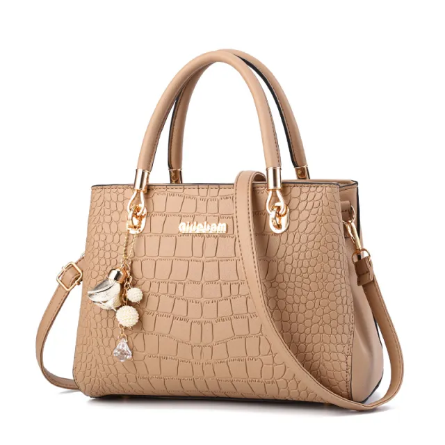 Summer Elegant Women's Korean style Simple Handbag Khaki - Shop at LoveMi