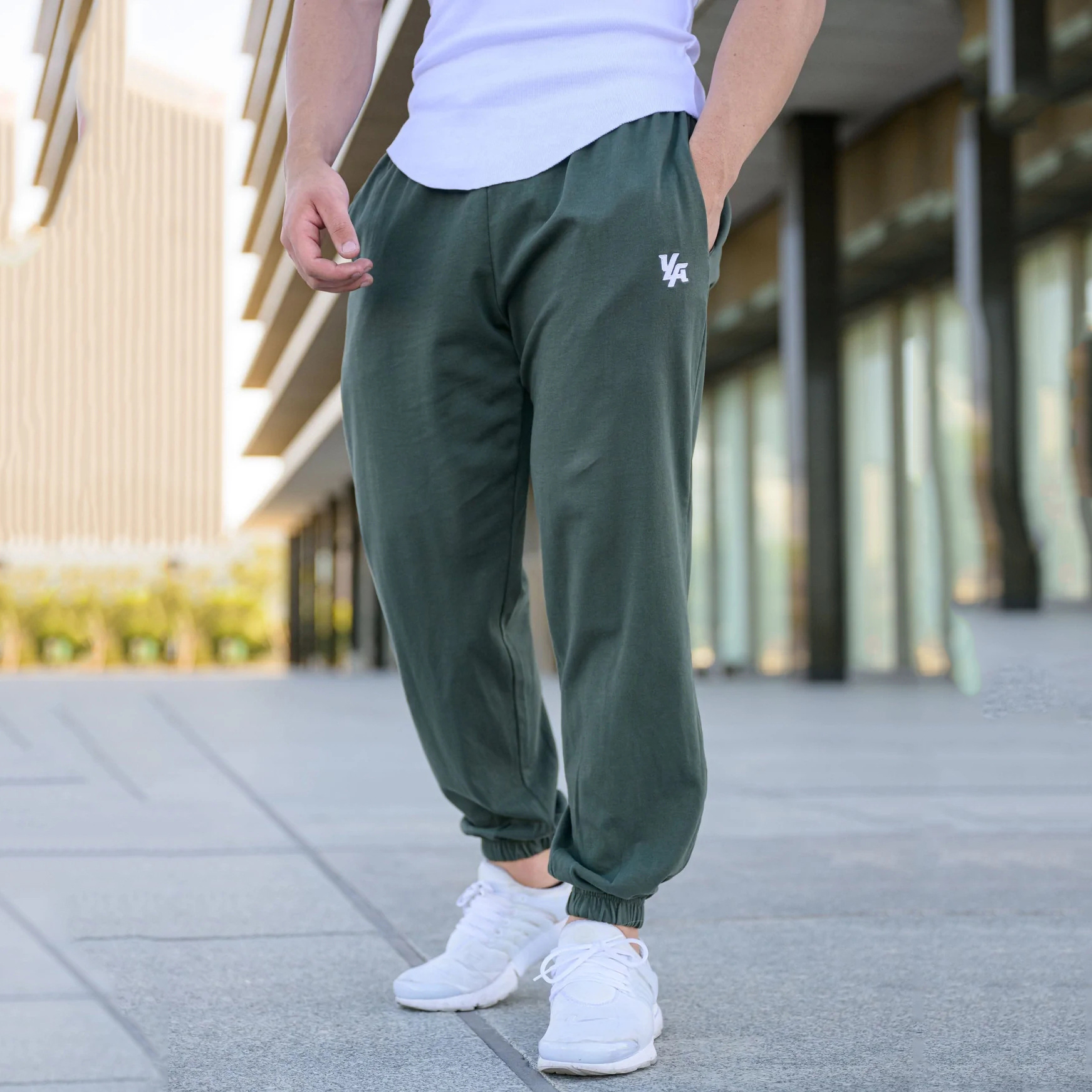 Men's Casual Loose Cotton Stretch Sporty Simplicity Sweatpants