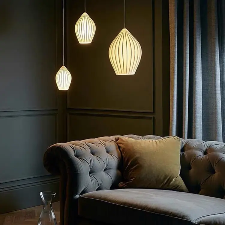 Sleek Textured And Creative Design Indoor Pendant