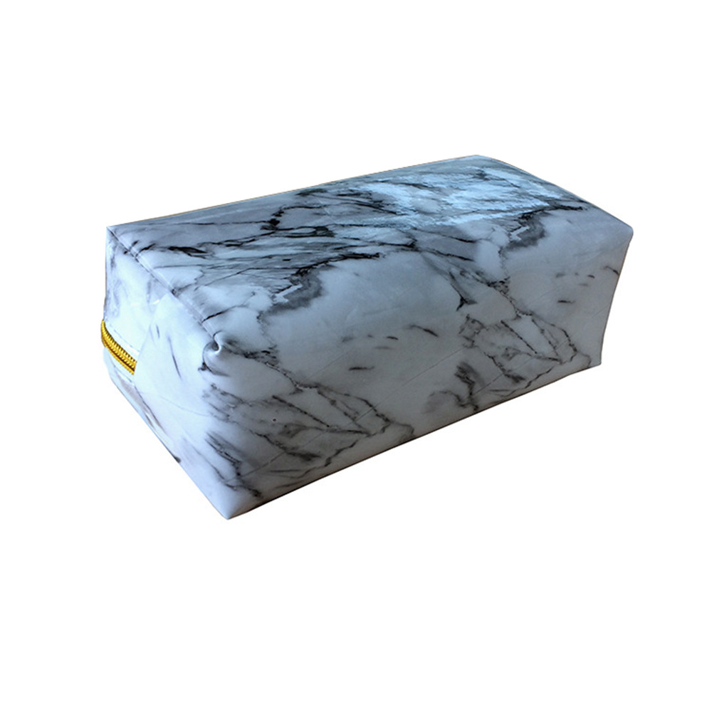 Title 10, New Marbled White PU Cosmetic Storage Bag Keep ...