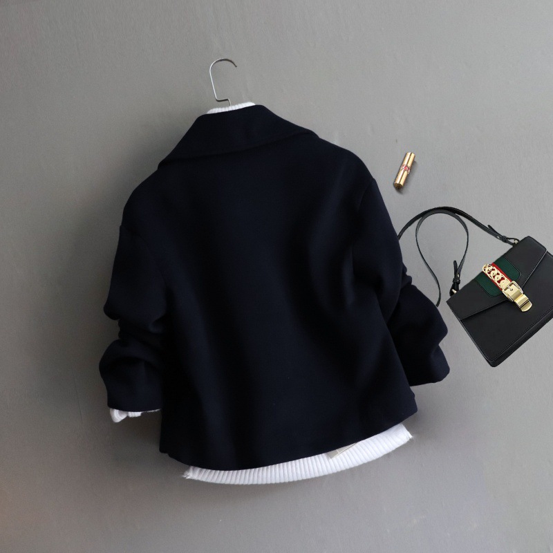 Women's Woolen Coat Korean-style Preppy Style