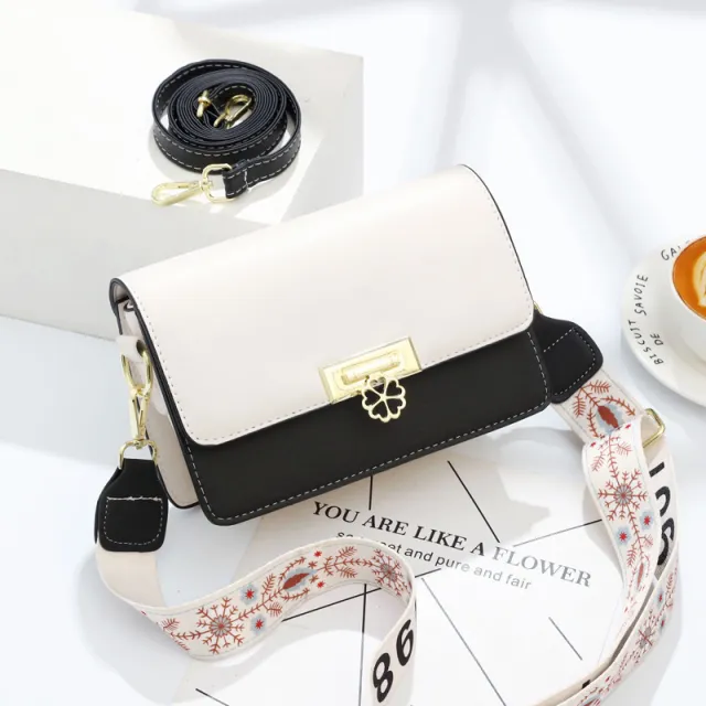 Ins Style Crossbody Square Shoulder Bag Black - Shop at LoveMi