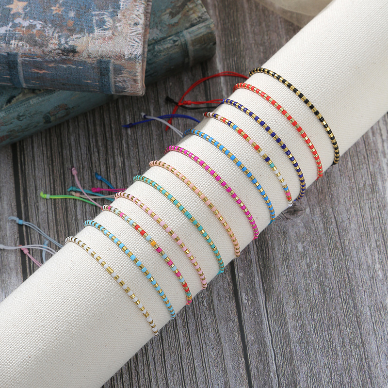 Handwoven Rice Bead 12 Strand Bracelet Set