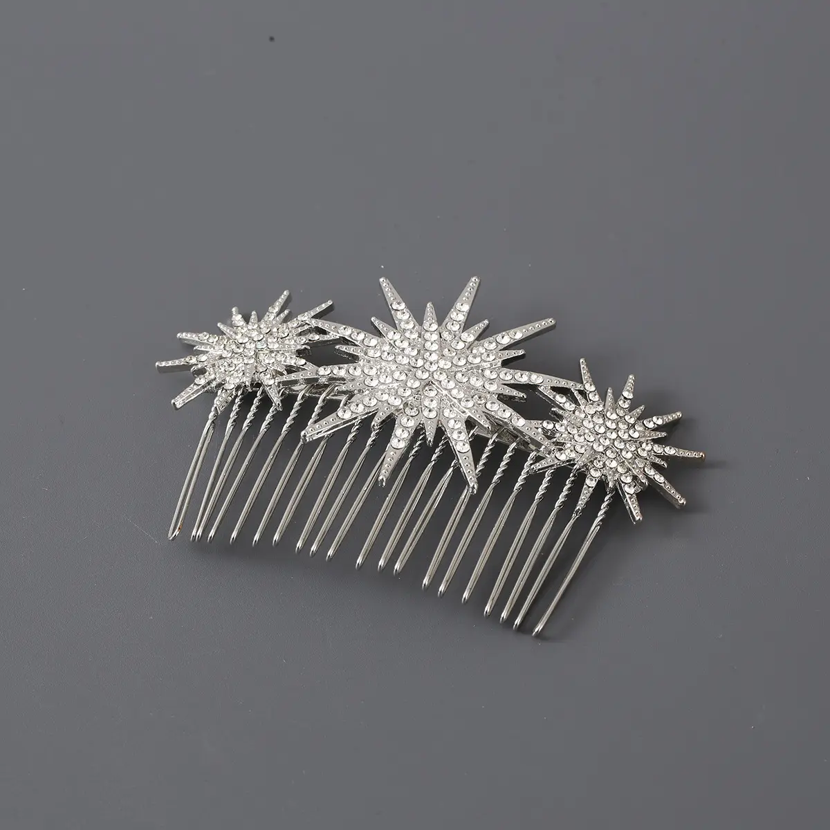 Large And Small Diamond-studded Vintage Hair Comb
