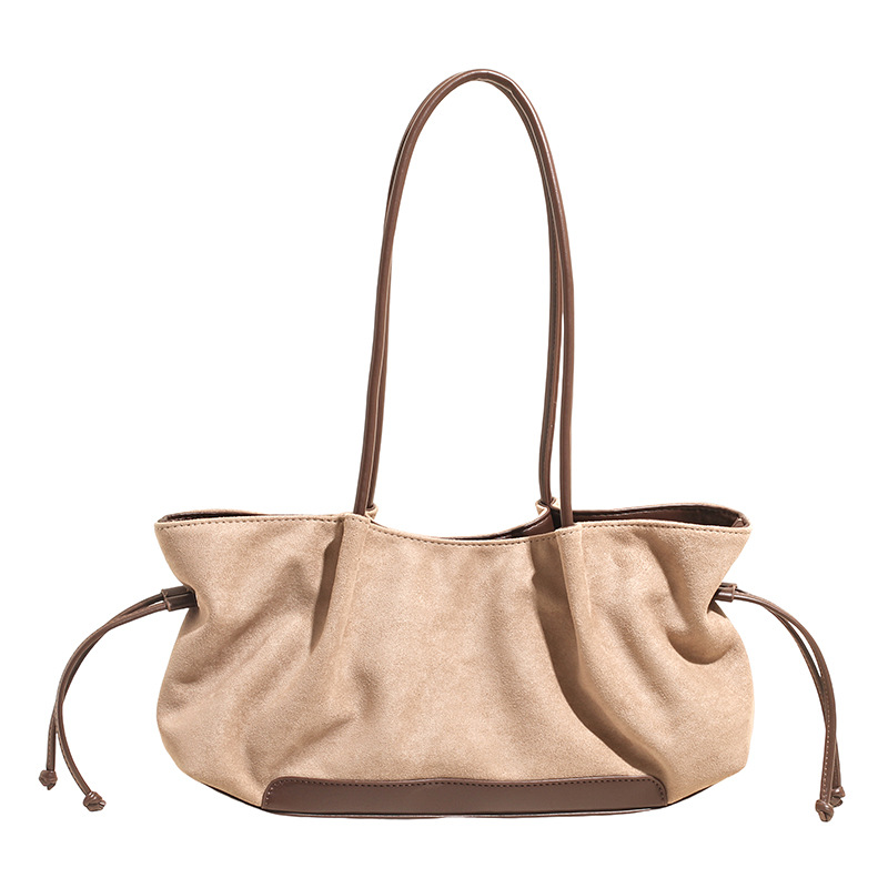 Sac suède rétro grande capacité femme — Sac simple et casual 3