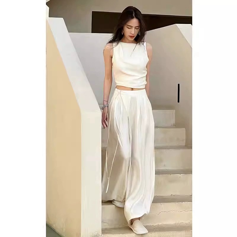 Women's Suspenders Vest Two-piece Set Pants