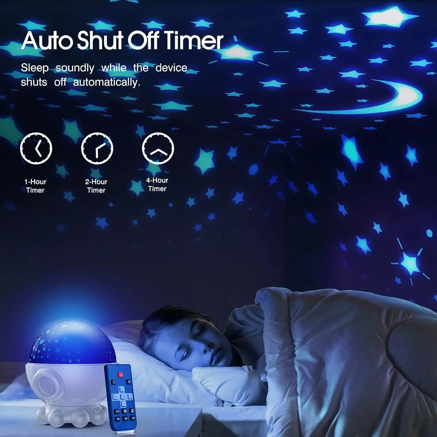 Octopus Starry Sky Light RGB Creative Remote Jellyfish Music Projection Lamp