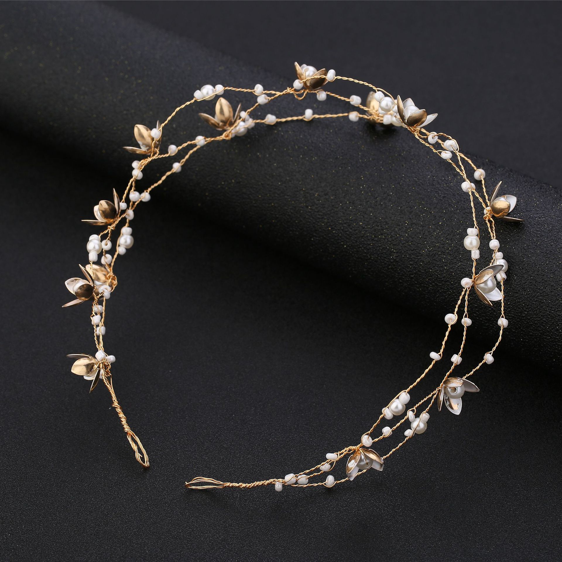 Title 7, Korean Handmade Flower Beaded Bridal Headdress ...