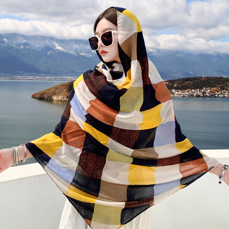 Women's Outer Scarf For Traveling In Western Sichuan Grassland - Image 5