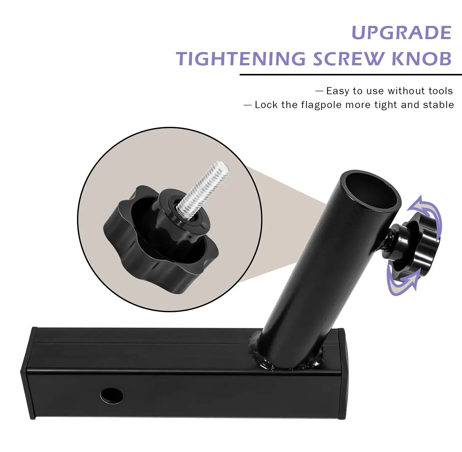 Trailer Suspension Flagpole Bracket