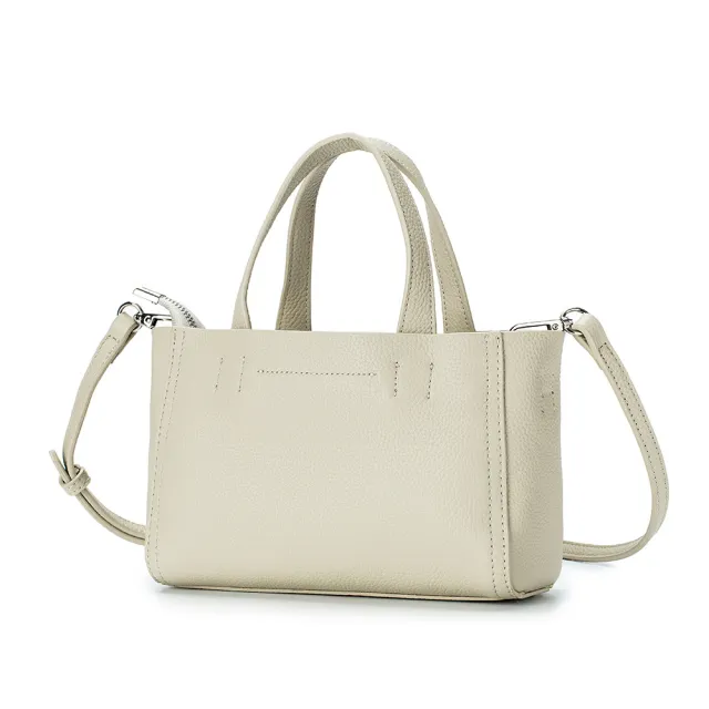 Leather Handbag Fashion Special interest Shoulder Crossbody Cream - Shop at LoveMi