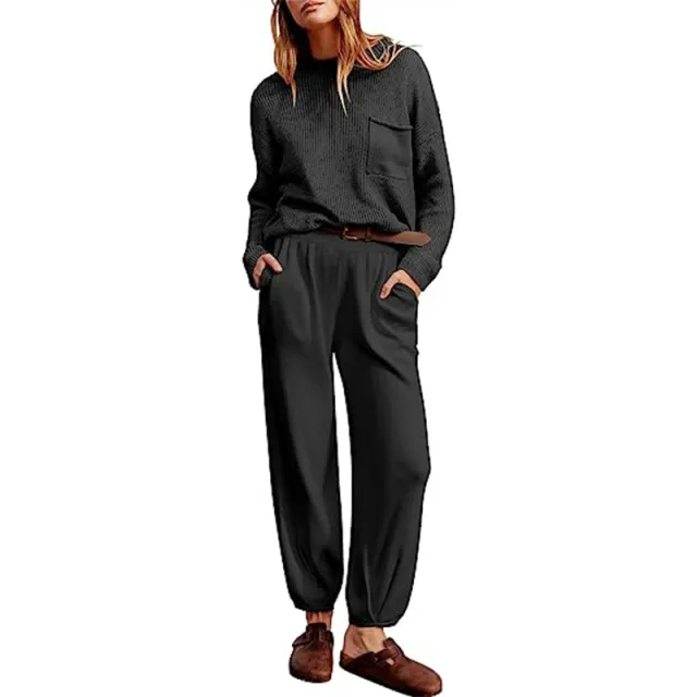 Women's Fashion Sportswear Casual Suit Black - Shop at LoveMi
